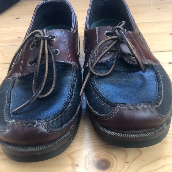 Sperry Men's Brown Leather Boat Mako Collection Shoes Size 10.5 - Picture 3 of 10